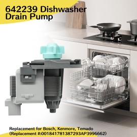 642239 Dishwasher Drain Pump - Replacement for Bosch Kenmore Thermador (Replaces 00184178 1387293 AP3996662)