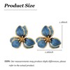 Gold Flower Earrings for Women