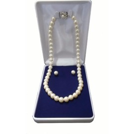 MAHINA Japanese Pearl Necklace Set with Case, Pearl Necklace, For Ceremonial Occasions