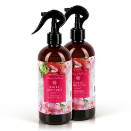 Abbey & Sullivan Linen Spray, White Hibiscus, Fabric Freshener and Fragrance Room Spray, Pack of 2, 16 oz