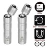 ZKTOOL 2PCS 14mm & 16mm Universal Joint Magnetic Spark Plug