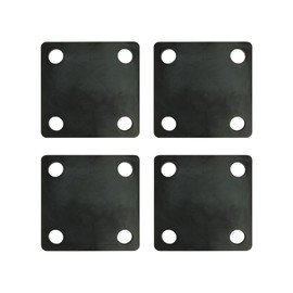 Bobco Metals 8”X8” Weldable Square Steel Metal Baseplate - A36 Steel Plate - High-Quality Steels Plate Base for Structure Support | 4 Pieces