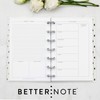 BetterNote This Week Refill Pages for Disc Notebooks, Fits Big
