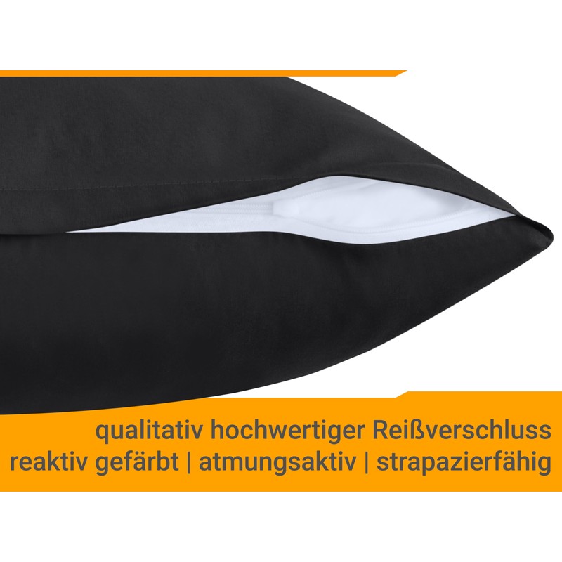 npluseins Twin Pack Cotton Cushion Covers - Modern Home Decor