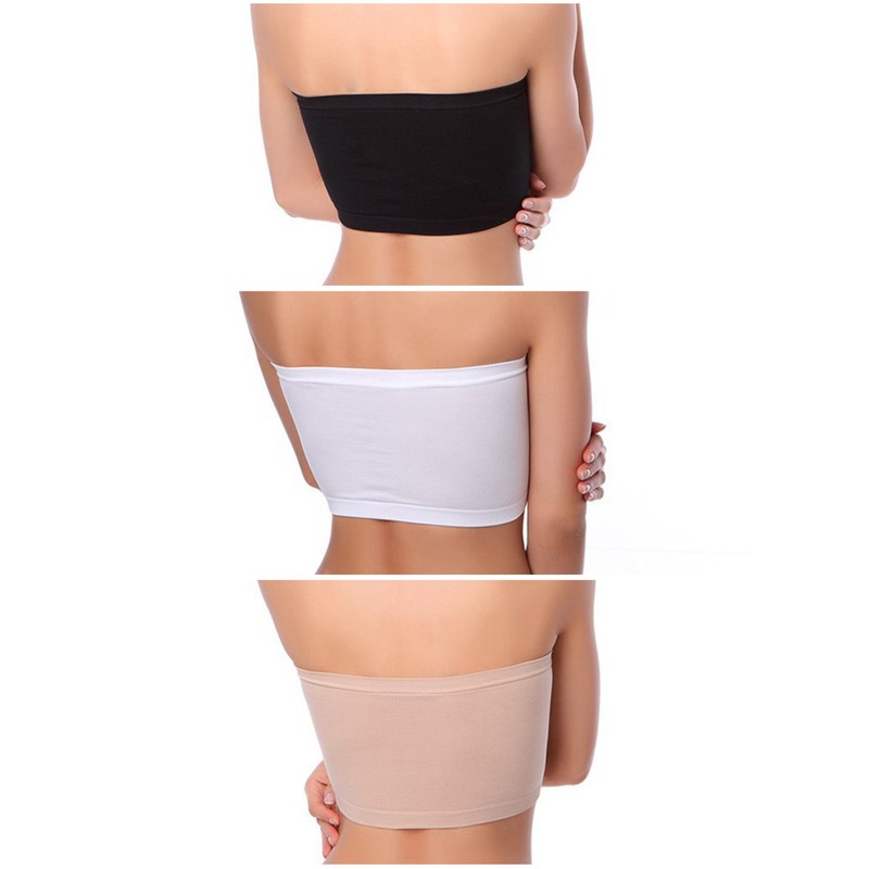 Venbond - Bralette sin tirantes acolchado para mujer, de 3