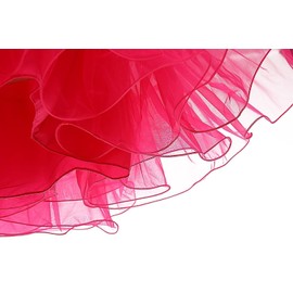 BABYONLINE D.R.E.S.S. Women Crinoline Petticoat for Vintage Dress Short Tutu Slips Underskirt, #423 Hot Pink, Medium