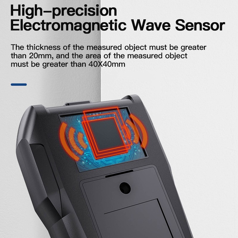 Pinless Moisture Meter LCD Digital Display 4 in 1 Dampness