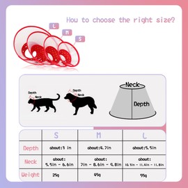 Pet Cone Recovery Dog Cone Adjustable Dog Collar Clear Padded Collar with Breathable Soft Edge, Plastic Puppy Cone Protect The Neck Surgery Recovery, Designed for Cats and Puppies (Yellow, S)