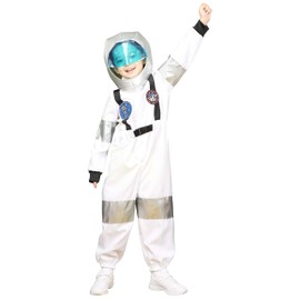 Party City Space Boy Costume For Kids, Size 100, White