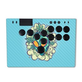 MightySkins Carbon Fiber Skin Compatible with Razer Kitsune - in Outer Space | Protective Durable Textured Carbon Fiber Finish | Easy to Apply | Made in The USA