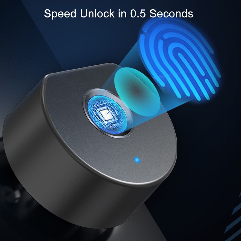 Fingerprint Cabinet Lock Smart Fingerprint Drawer Lock Perforation Free USB