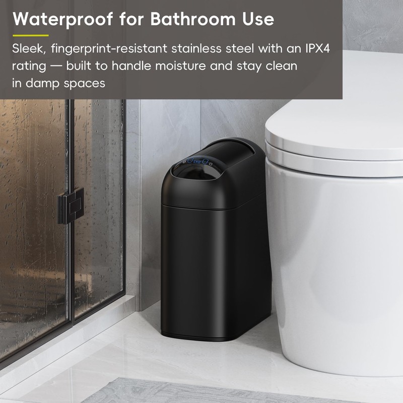 EKO Astro Slim Sensor Trash Can, 10L / 2.6 Gallon
