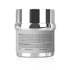 Vitasei Magnetic Dead Sea Mud Mask for Face & Body, Spa Quality Pore Reducer for Acne, Blackhead & Oily Skin, Facial Mask for Deep Cleansing, Hydration W/Pearl Powder, Natural Oils, Vitamin- 1.7 Fl Oz