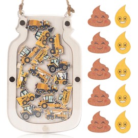 40 Pcs Reward Jar for Kids Classroom Reward Chart Toddlers Construction Themed Potty Training Rewards Incentive Behavior Responsibility Chart for Boys Girls