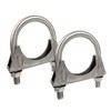 Elifecenter Heavy Duty 1.75" 1-3/4 Inch Exhaust U Bolt Clamps