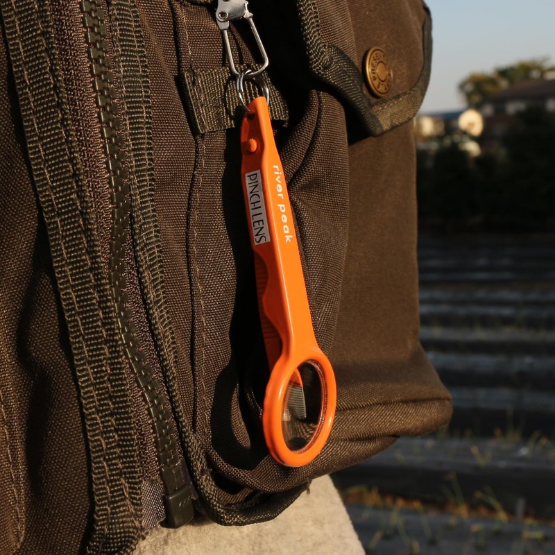 river peak ORANGE Pintrenics Pocket Magnifier