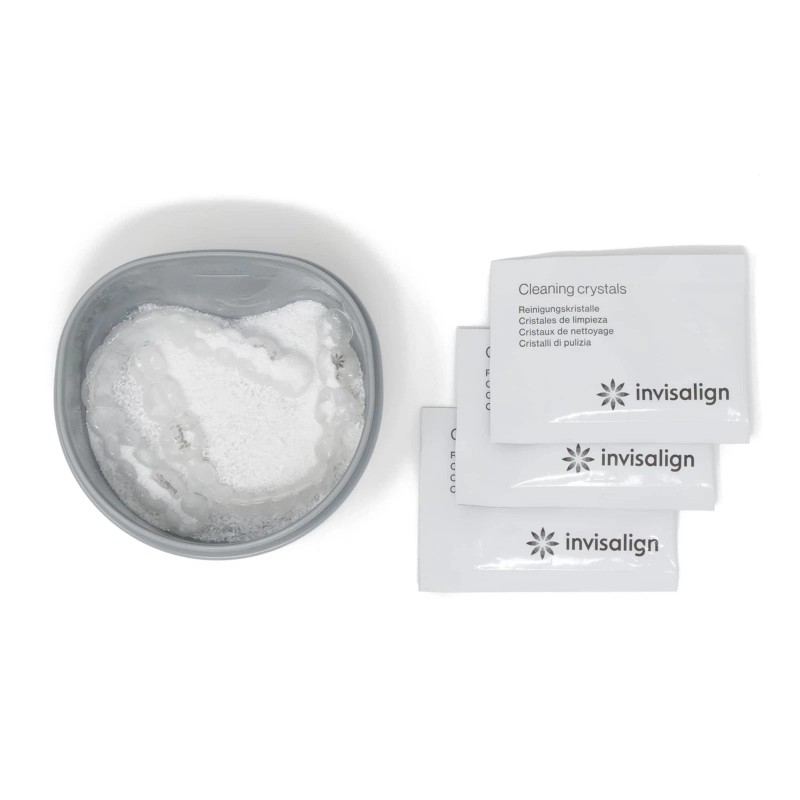 INVISALIGN Cleaning Crystals for Clear Aligners and Retainers with Tub,