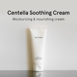 ONE THING Centella Soothing Cream 3.38 fl. oz. | Vegan Hydrating Facial Moisturizer for All Skin Types | Korean Skin Care