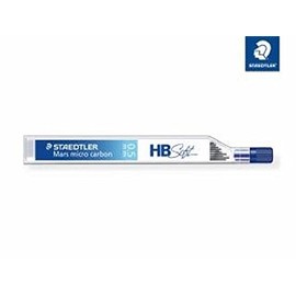 Staedtler Micro Mars Carbon Mechanical Pencil Lead, 0.5mm, HB, 60mm x 12 (250 05 HB)