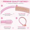 6 Pack Thin Glitter Headbands for Girls, Sparkly Sequin Toddler