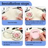 Clear Button Pins Plastic for Crafts - 20 Pack Circle