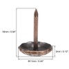 TOP-VIGOR 30Pcs Upholstery Tacks 11 x 16mm, Decorative Furniture Nails