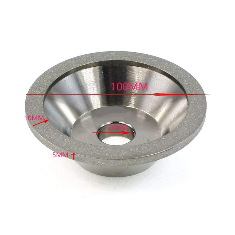 Preamer 100x32x20x10x5 Cup Diamond Grinding Wheel Dressing Tool for Alloy