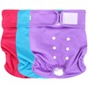 wegreeco Washable Reusable Premium Female Dog Diapers, Medium Large Small