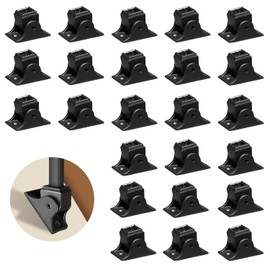 24P Wrought Iron Baluster Shoes Swivel Shoes Come with Screws Work with 1/2 Inch Square Balusters Adjustable Angles Staircase Application Metal Staircase Balusters Satin Black, GRMIKBU GB07