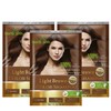 Herbishh Light Brown Pack of 3 Hair Color Shampoo for