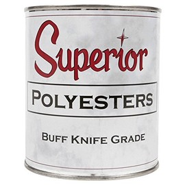 Superior Stone BUFF Polyester Knife-Grade Adhesive (1 Quart) for Natural Beige Stone Filling & Laminating