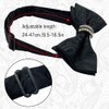 SwirlColor Bow Ties For Men Pre Tied Black Bow Tie