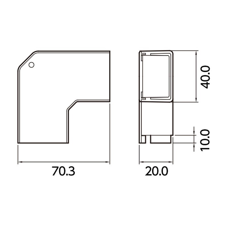 Masaru Industrial emuke-dakuto Accessories Flat magari White 0 # #