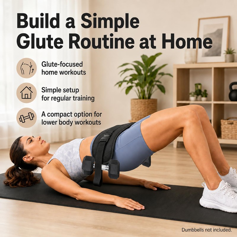 GuangTouL Hip Thrust Belt for Dumbbells