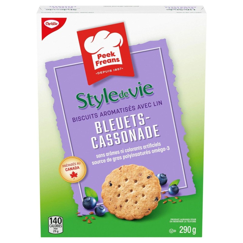 Christie Peek Freans Lifestyle Blueberry Brown Sugar with Flax Cookies