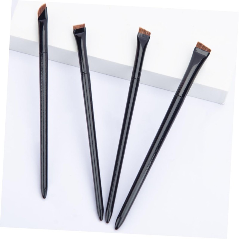 Ipetboom Eyeliner Brush Set Flat Angled Brush for Eyebrow Eye