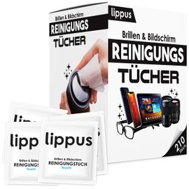 lippus Premium Glasses Cleaning Cloth [Pack of 210] - Suitable for All Glasses, Screens & Cameras - Streaks and Residue-Free - Cleans & Disinfects