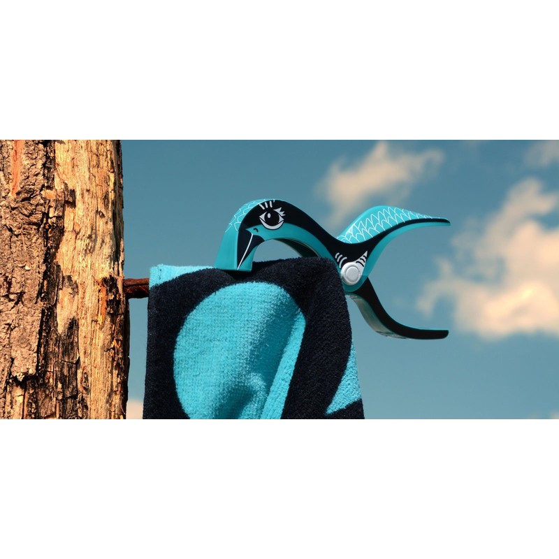 4 Stück Tuuli Beach Towel Clips - Hochwertige Strandtuchklammern im