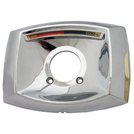 Simpatico 31644C Delta Rectangle Shaped Shower Escutcheon Only For Shower Valve, Chrome Plated