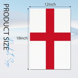 England Garden Flag 12x18 Inch Double Sided 3 Ply England Flags with Vivid Color for Outside Courtyard Parade Lawn Decor, Nation Flags for Yard Home Indoor Outdoor Decorations