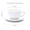 Coffeezone Latte Art Cup and Saucer for Cappuccino and Manual