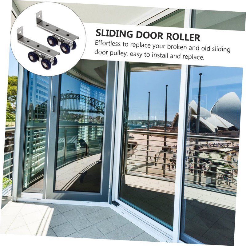 Operitacx 5sets Sliding Door Wheels Rollers Kit Door Roller Replacement