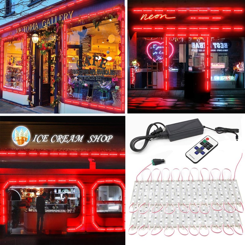 EAGWELL Storefront Lights 40 Ft 80 Pieces LED Module, 4