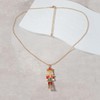 Joiigaem Christmas Nutcracker Pendant Necklace for Women Cute Nutcracker Soldier