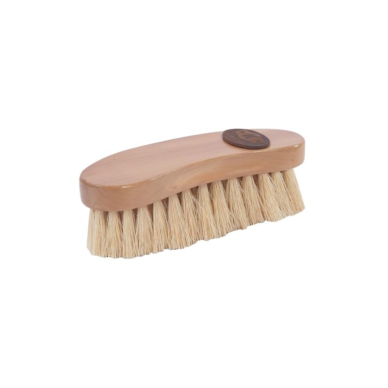 Kincade Wooden Deluxe Banana Shaped Dandy Brush, Natural