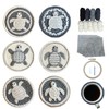 Xinpinzhou 6pcs Turtle Punch Needle Coaster Set Beginners Children Adults