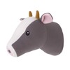 Little Love by NoJo Plush Fleece Grey and White Cow
