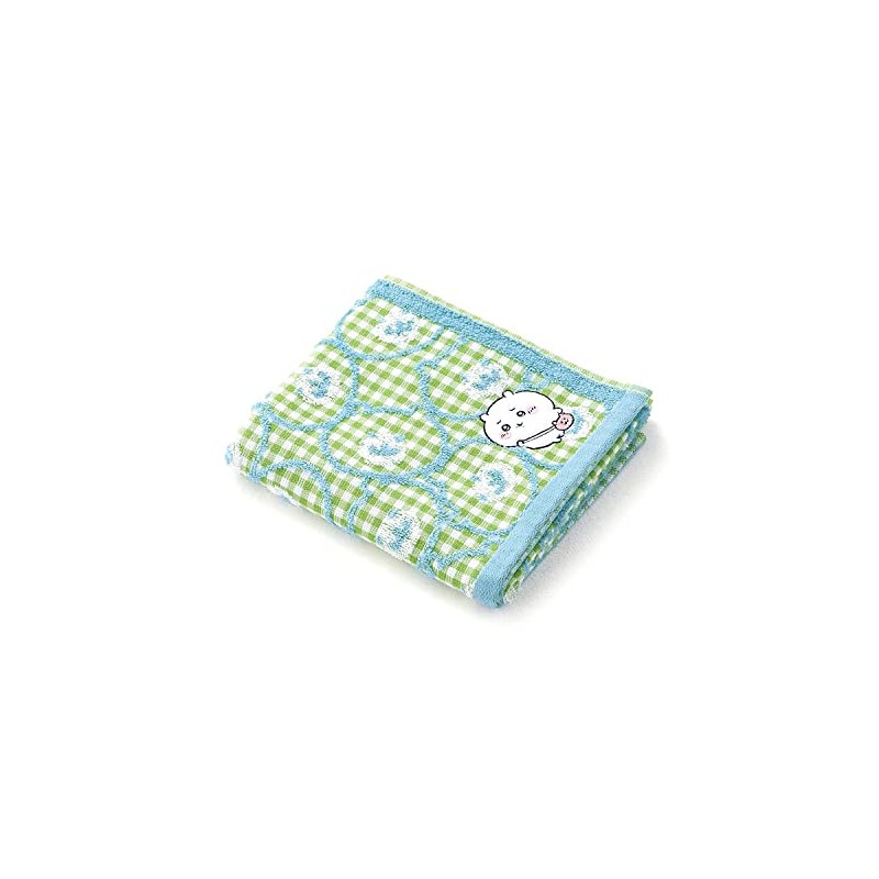 Chiikawa 41-1072130 Pochette Face Towel, Green, Gauze Pile, Cute, Approx.