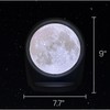 MOONDIAL - Automatic Moon Phase Lamp, Rotating Lunar Phase Tracker,