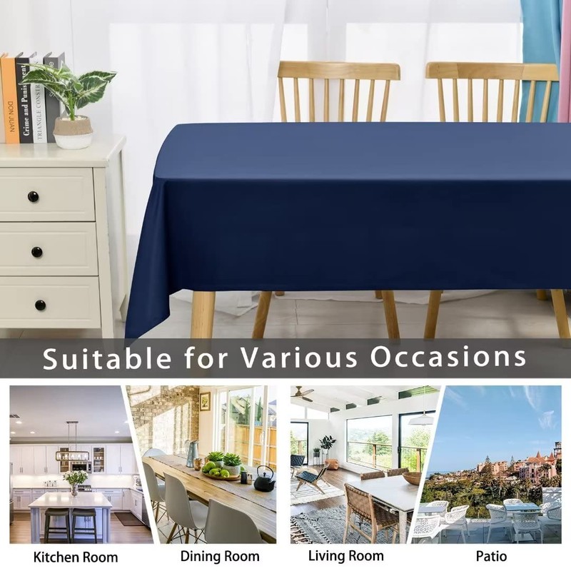 DWCN Table Cloth Wipe Clean Tablecloth Outdoor Table Cloth Waterproof